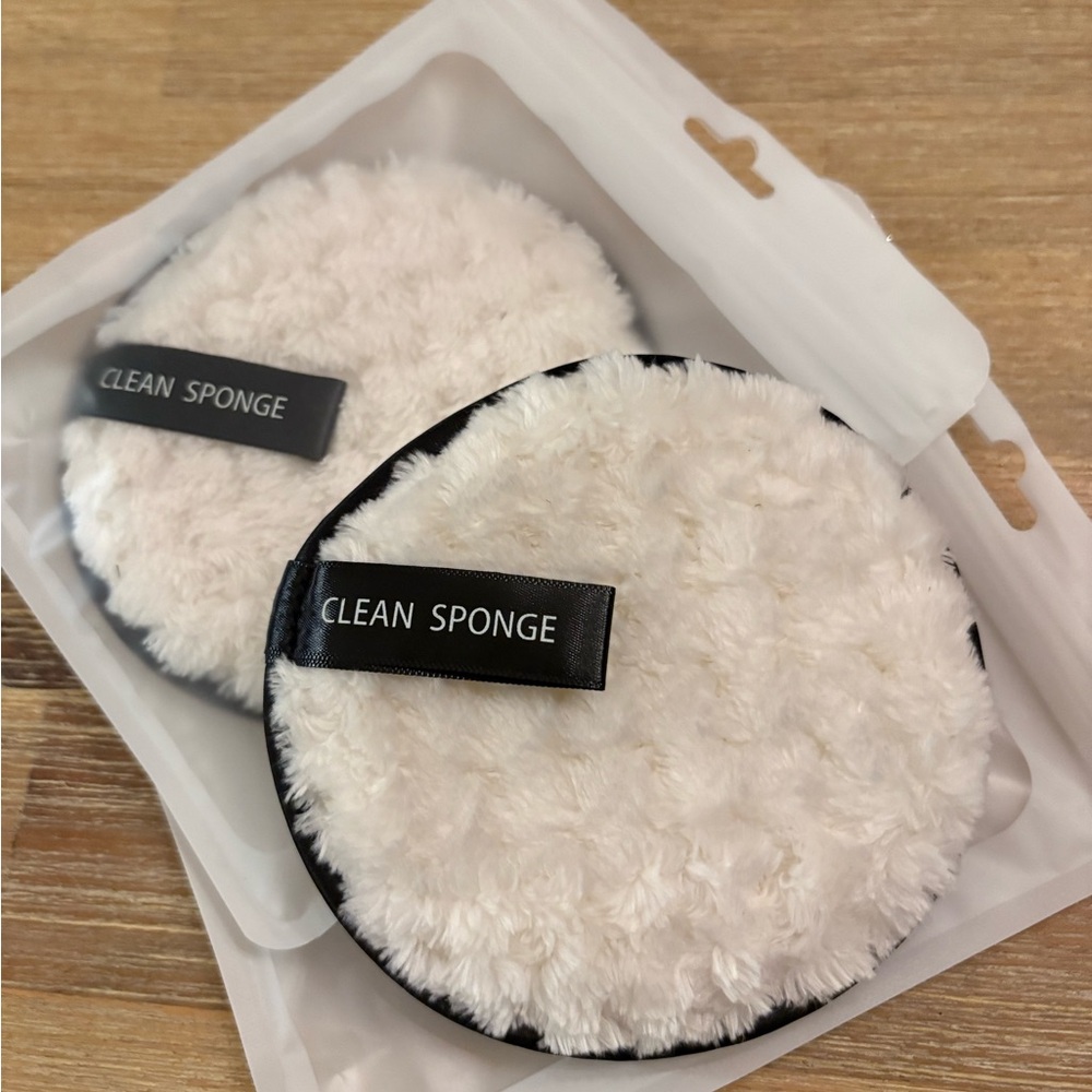 New- Makeup Remover Facial Sponge Pad Set - Picture 1 of 12